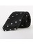 Siyah Erkek Kravat Dots Desenli Şık Tasarım Polyester Malzeme ile 2