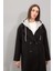 Regular Fit Kaşe Kaban Kapüşonlu Düğmeli D4184AX24WN 5