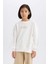 Kız Çocuk Oversize Geniş Kalıp Bisiklet Yaka Baskılı Sweatshirt D9784A825SP 1