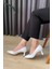 Kadın Sity Beyaz 6 cm Ince Topuklu Stiletto 5
