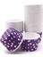 Mor Puantiyeli 50'li Kek Kalıbı Fırında Dağılmayan 7 x 3.5 cm Muffin Kalıbı Cupcake Stand Kapsülü 1