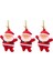 Yılbaşı Ağacı Süsü 3'lü Noel Baba 5cm 1