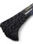 Polyester Paracord Ip 4 mm Beyaz Desenli Siyah Renk 30 Metre 1