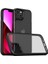 Apple iPhone 13 - Kılıf Karbon Fiber Tasarımlı Inoks Kapak - Siyah 2