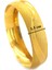 Altın Kaplama Dalgalı Simli 1.5 cm Bilezik BLZ-3054 3