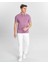 Erkek Fuşya %100 Pamuk Serin Tutan Fit Polo Yaka T-Shirt 2