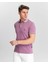 Erkek Fuşya %100 Pamuk Serin Tutan Fit Polo Yaka T-Shirt 5