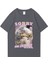 Ben Sadece Bir Kız Komik Kedi Meme Baskı T-Shirt Erkek Kadın Vintage % Pamuk Büyük Boy T 1