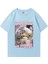 Ben Sadece Bir Kız Komik Kedi Meme Baskı T-Shirt Erkek Kadın Vintage % Pamuk Büyük Boy T 1