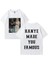 Kanye West Vintage T Shirt Made You Ünlü Adam Kadın's Gevşek Günlük Kıyafetler Hip Hop Street 1