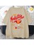 Manhattan Ağır Vintage T Erkek Kadın Moda Hip Hop Streetwear Gevşek Günlük Kıyafetler 1
