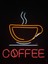 Cizgineon Coffee Neon Led Işıklı Duvar Dekarasyon Günışığı 45*50 cm 1