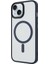 Apple iPhone 14 - Kılıf Mat Arka Yüzey Wireless Şarj Özellikli Flet Magsafe Kapak - Lacivert 5