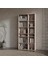 Aro Suntalam Kitaplık ( 200 x 100 x 37 ) Hareli Ceviz (Mat) 1
