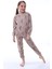 %100 Pamuk Ceylan Desenli Garson Boy Kız Çocuk Pijama Takımı 1