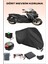 Yamaha X-Max 250 Tech Max Için Arka Çanta Ve Kilit Uyumlu Siyah Motosiklet Branda, Güvenli 1