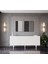 Capella Mdf 5 Kapaklı Raflı Ahşap Ayaklı 200 cm Konsol (200 x 80 x 40 cm ) 1