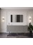 Capella Mdf 5 Kapaklı Raflı Ahşap Ayaklı 200 cm Konsol (200 x 80 x 40 cm ) 1