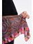 15270 Patchwork Desenli Bej Bandana Fular 5