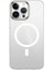 Apple iPhone 15 Pro Max Kılıf Zore Wireless Şarj Özellikli Şeffaf G-Glass Kapak-Siyah 5