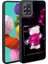 Samsung Galaxy A51 Kılıf Parlayan Kabartmalı Ikonik Figürlü Zore Amas Silikon Kapak-Siyah 1