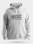 Müzik Kalp Atışı Unisex Kapüşonlu Sweatshirt 1
