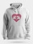 Pembe Kalpler Unisex Kapüşonlu Sweatshirt 1