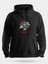 Kırlangıç Kuşu Unisex Kapüşonlu Sweatshirt Siyah 1
