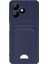 Realme Note 50 Uyumlu Arka Kamera Korumalı Kart Koyulabilen Silikon Kartlıklı Kılıf Kapak 1