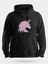 Pembe Unicorn Logo Unisex Kapüşonlu Sweatshirt 1