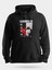 Tokyo Ghoul Kırmızı Beyaz Unisex Kapüşonlu Sweatshirt Siyah 1