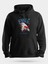 Spirit Of Rebel Kartal Unisex Kapüşonlu Sweatshirt Siyah 1