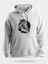 Odin ve Kuzgun Mitoloji Unisex Kapüşonlu Sweatshirt Beyaz 1