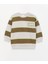 Baby Bisiklet Yaka Uzun Kollu Çizgili Erkek Bebek Sweatshirt 1