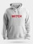 Witch Kırmızı Cadılar Bayramı Unisex Kapüşonlu Sweatshirt 1