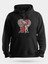 Yılbaşı Şapkalı Köpek Unisex Kapüşonlu Sweatshirt 1
