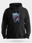 Goku Yağlı Boya Tasarımlı Dragon Ball Siyah Unisex Kapüşonlu Sweatshirt 1