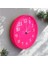 Fosforlu Magenta Pembe Duvar Saati Bombeli Cam Çap 28 cm 4