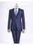 Italyan Stil Ceket Yelek Pantolon Takım Elbise Lacivert T12013 2