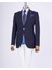 Italyan Stil Slim Fit Sivri Yaka Erkek Ceket Lacivert T13236 1