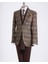 Italyan Stil Slim Fit Ekose Erkek Tek Ceket Siyah T13351 1