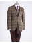 Italyan Stil Slim Fit Ekose Erkek Tek Ceket Siyah T13351 3