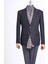 Italyan Stil Slim Fit 4 Drop Mono Yaka Erkek Tek Ceket Siyah T13485 3