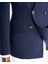 Italyan Stil Slim Fit Kadife Erkek Tek Ceket Lacivert T13182 5