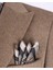 Italyan Stil Slim Fit Sivri Yaka Yün Karışımlı Kaşe Erkek Kaban Vizon T13366 5