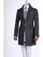 Italyan Stil Slim Fit Sivri Yaka Yün Karışımlı Kaşe Erkek Kaban Kahverengi T13455 1