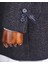 Italyan Stil Slim Fit Sivri Yaka Yün Karışımlı Kaşe Erkek Kaban Kahverengi T13455 4
