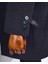 Italyan Stil Slim Fit Sivri Yaka Yün Karışımlı Kaşe Erkek Kaban Antrasit T13444 5
