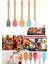 5 Li Mini Bambu Spatula Seti / Renkli 2