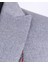 Italyan Stil Slim Fit Sivri Yaka Yün Karışımlı Kaşe Erkek Kaban Gri T13365 4